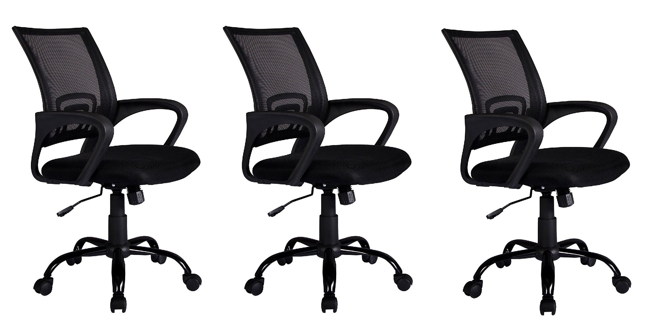 Mid Back Mesh Ergonomic Computer Desk Office Chair,3 pack