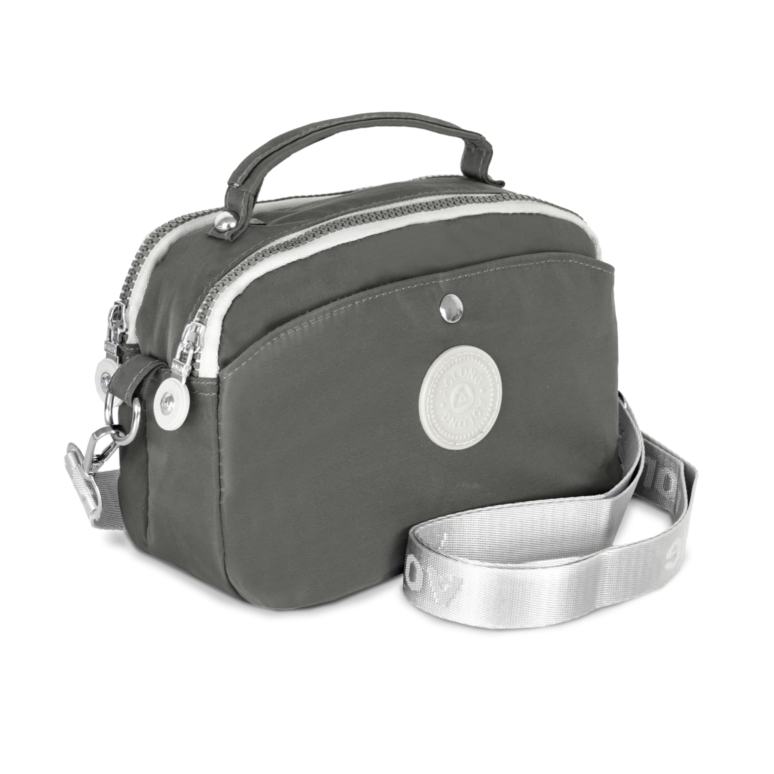 Storite Womens Stylish Small Lightweight Sling Crossbody Shoulder Bag for Women, Portable Handbag for girls Bag With 2 Zipper Pocket & Adjustable Strap (Grey 16x24x8 cm) (B0CNW9GTXN) Amazon Price History, Amazon Price Tracker