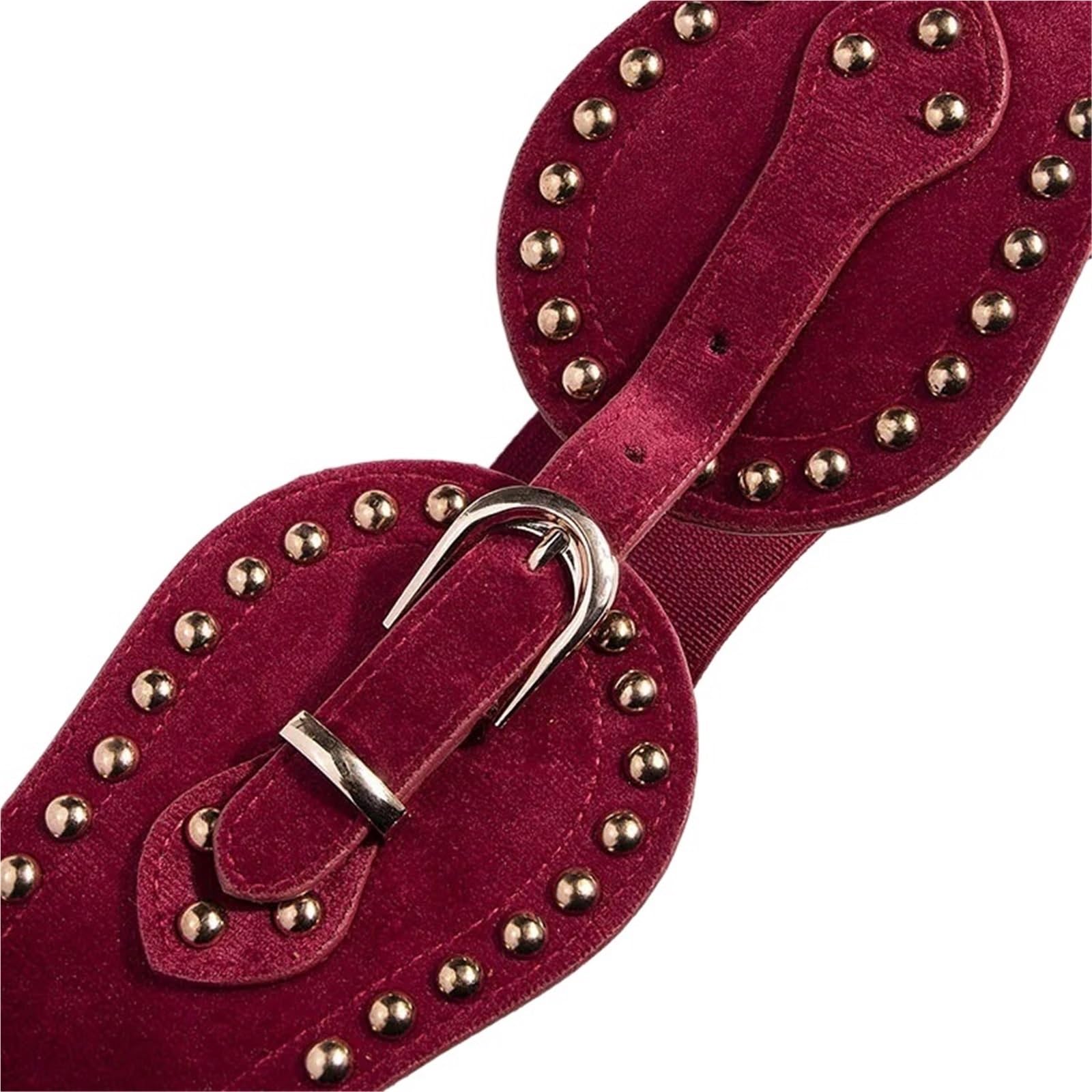 Ceinture large élastique ajustable en daim for femme pour Costumes