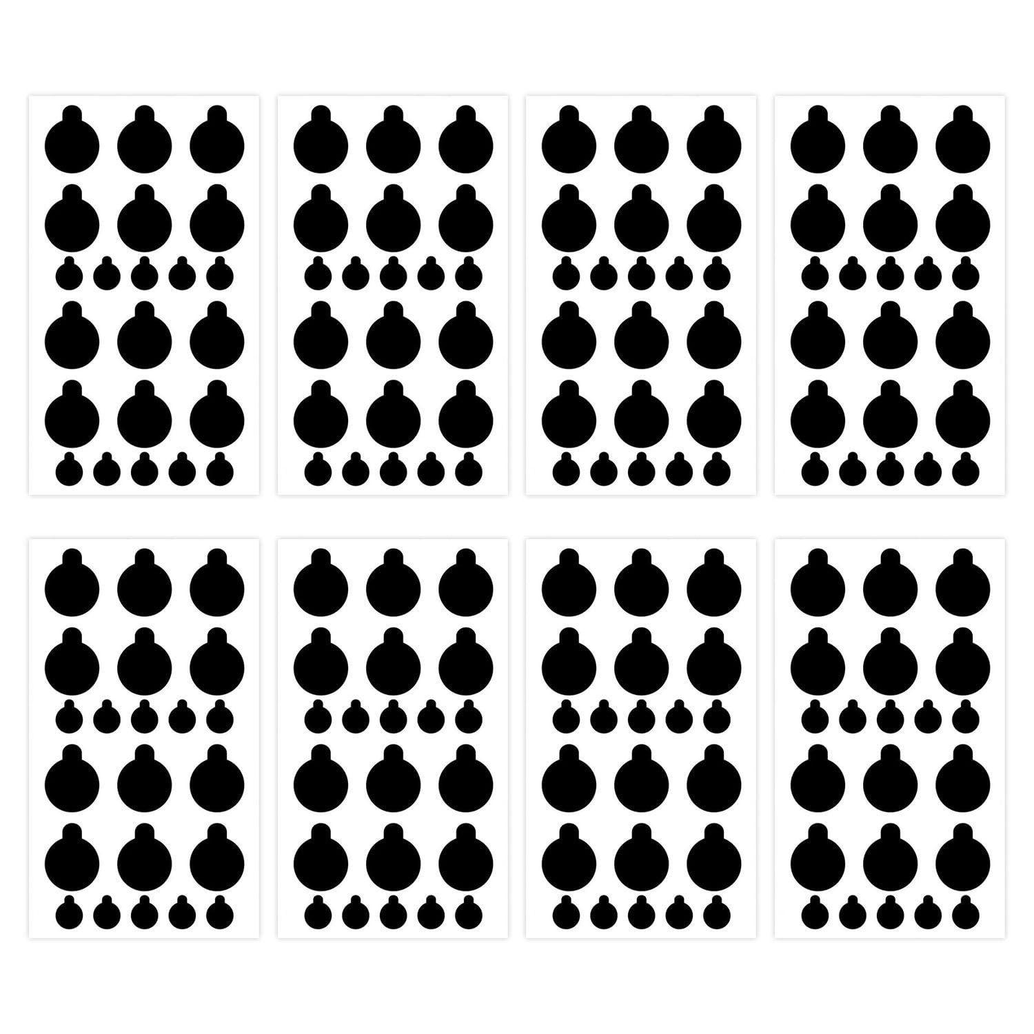 Tvsvkwe Black 8 Camera Cover Stickers, Self-Adhesive Privacy Cover Stickers, Suitable For Computers, Mobile Phones, And Tablets.