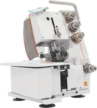 4-Thread Serger Overlock Sewing Machine, Professional Cotton Sweaters Sewing Tool, 1200 Stitches/Min, 4-Line w/Foot Controller, Adjustable Needle Pitch, for Industrial & Home, 100W LED Light