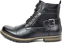 Vista 2 de Bruno Marc Men's Motorcycle Combat Boots Zipper Biker Boot