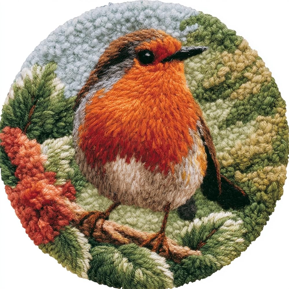 kitphoenix Latch Hook Kit for Beginnersrobin Bird