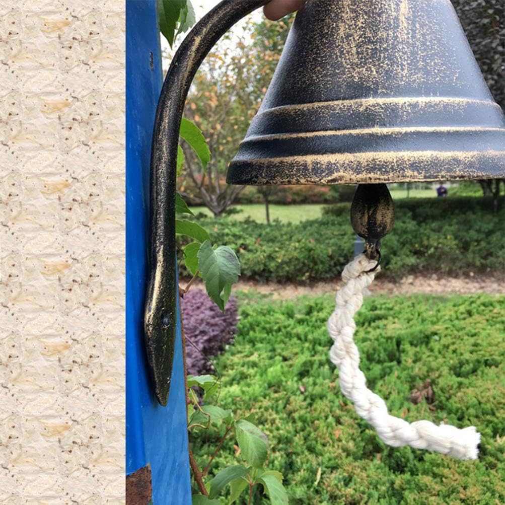 Rustic Doorbell Cast Iron Bell Antique Entry Door Bell for Front Door Interior Exterior Farmhouse Garden Yard Patio Decoration