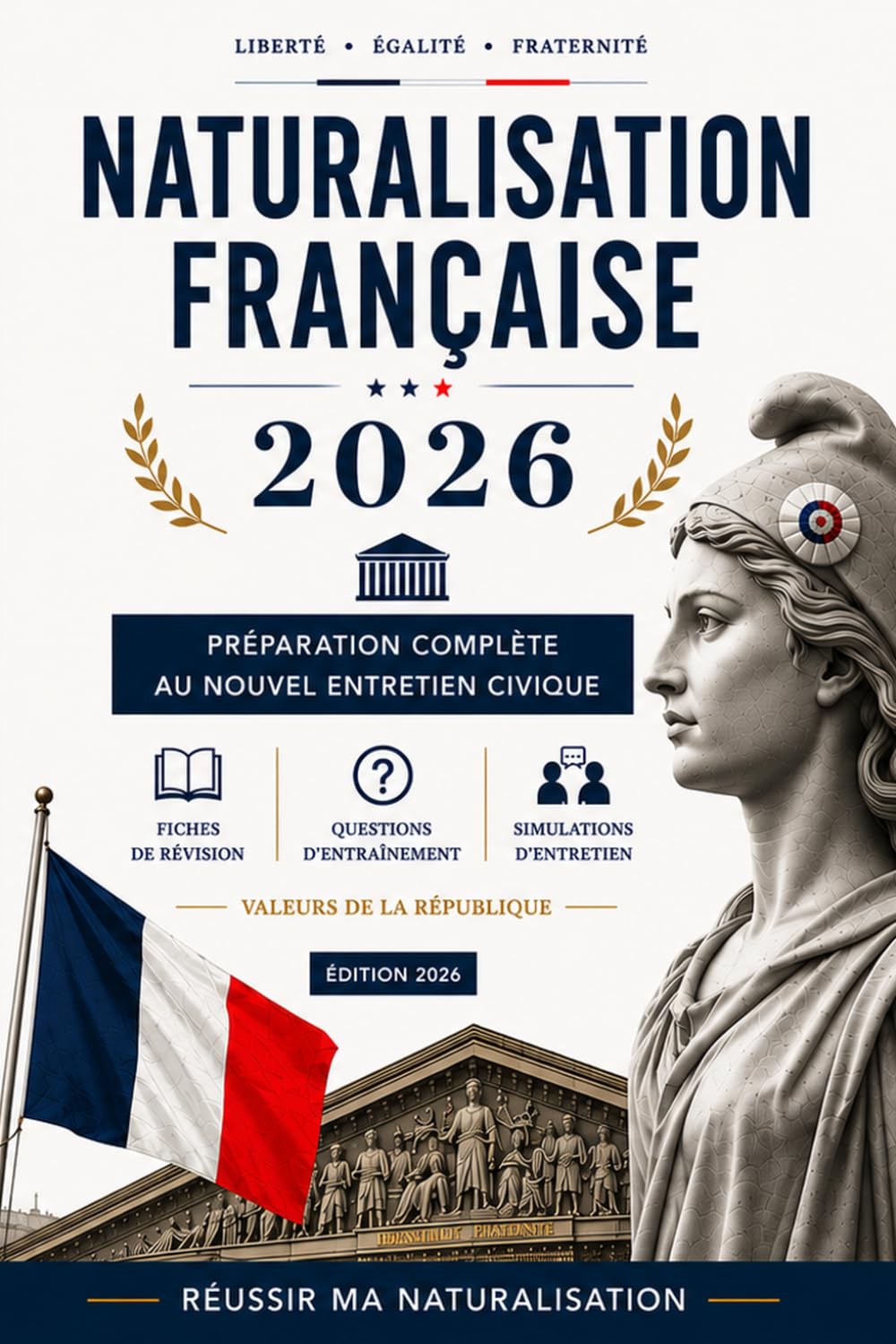 Naturalisation Française 2026: Préparation complète à l’examen civique et à l’entretien de naturalisation : 200 Questions d’entraînements • Valeurs de ... d’entretien (Réussir ma naturalisation)