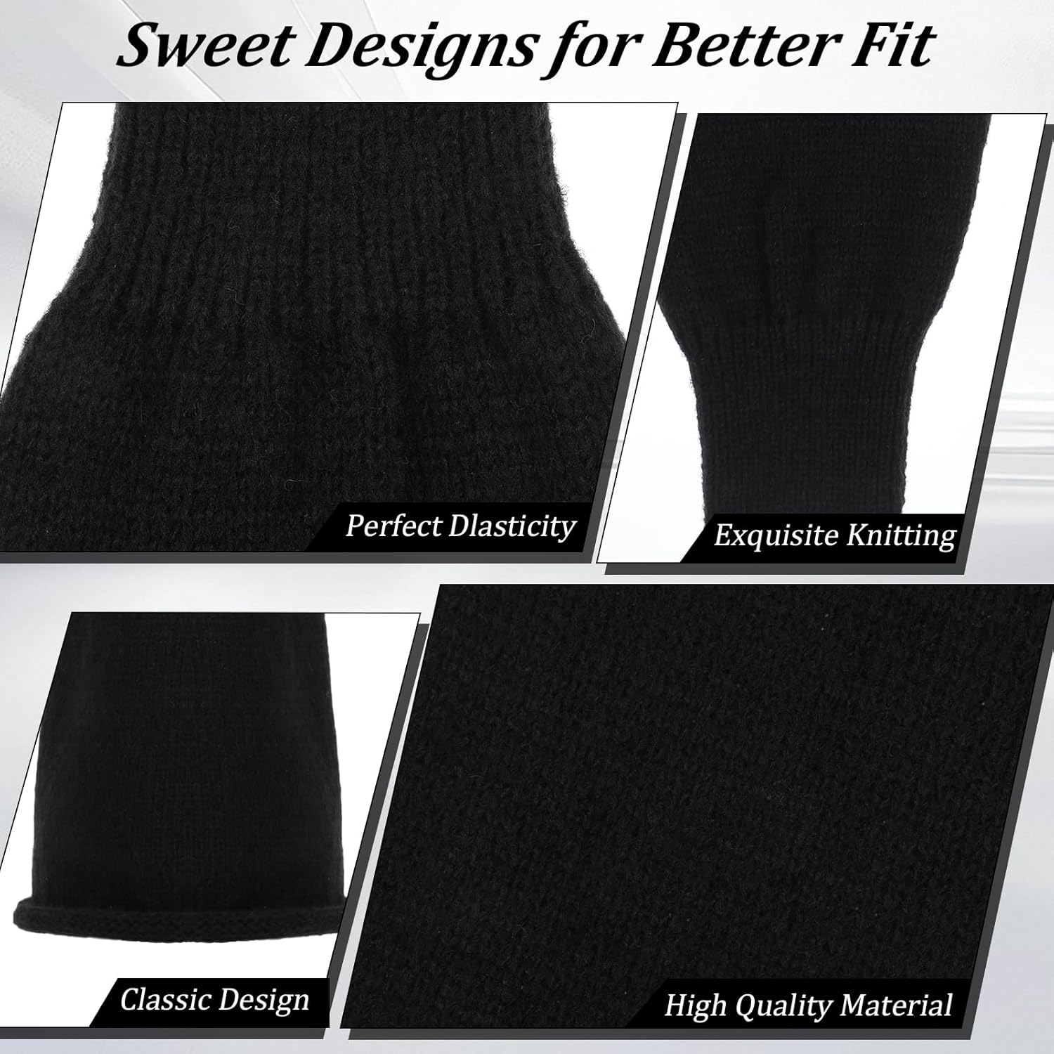 Leg Warmers for Girls Women, Y2K Goth Harajuku Style Leg Warmers, Flared Knit Boot Socks, Japanese Lolita Accessories - Image 6