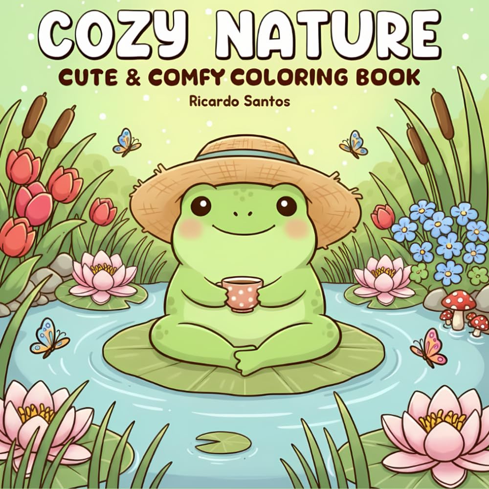 Cozy Nature: A Cute and Relaxing Coloring Book for Kids, Teens, and Adults Who Love Peaceful Outdoor Scenes: Unwind and express your creativity with ... animals, flowers, and calming nature moments.