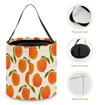 Amazon.com: Cute Peach Halloween Bucket Trick Or Treat