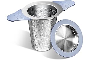 18/8 Stainless Steel Tea Infuser for Teapots with Heat Proof Silicone Handles