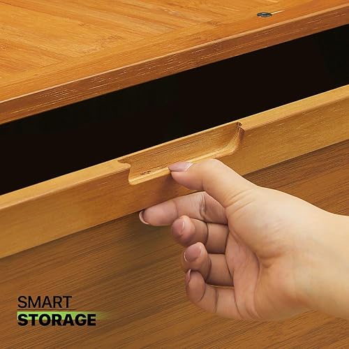 Miniatura 7 de Magshion Armario de almacenamiento de zapatos de bambú para botas, tacones, tenis, sandalias, organizador de zapatos independiente de 5 niveles para