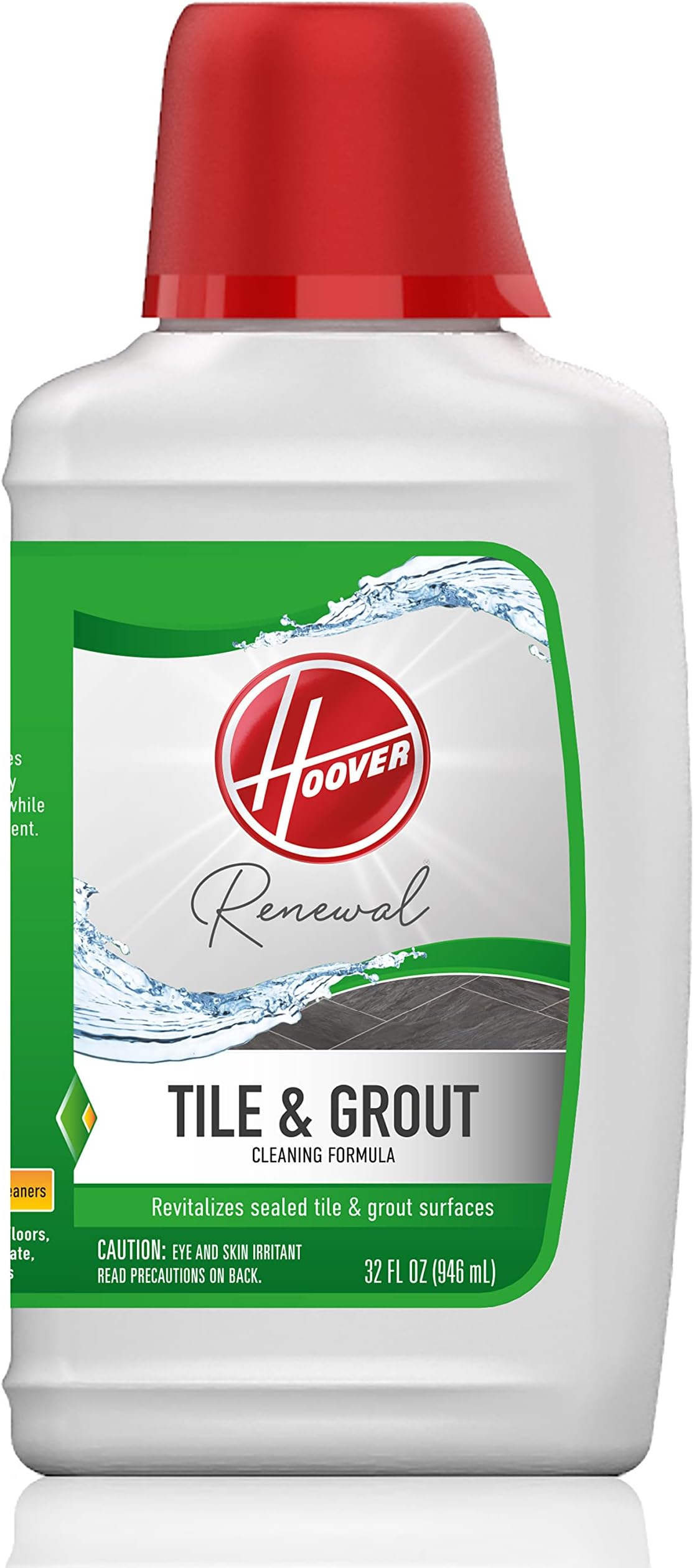 Hoover Renewal Tile and Grout Floor Cleaner, Concentrated Cleaning Solution for FloorMate Machines, 32oz Formula, AH30433, White