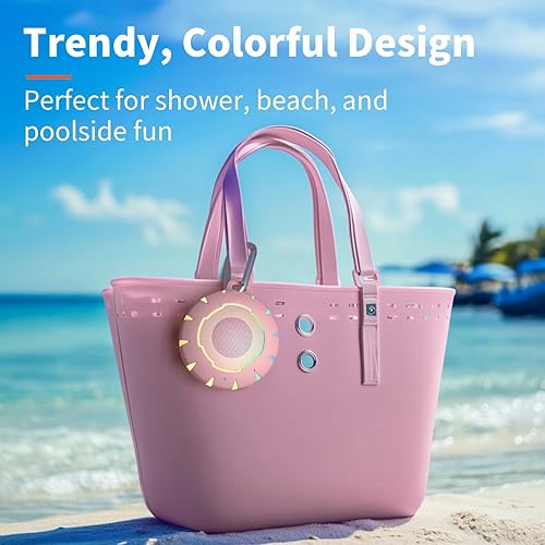 Miniatura 6 de HEYSONG Altavoz Bluetooth impermeable para ducha, duradero y portátil con sonido claro, ideal para ducha, piscina, playa y kayak, gran regalo para