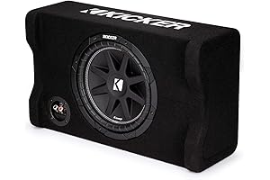 KICKER Comp 10" Subwoofer Enclosure for Your Car's Audio System