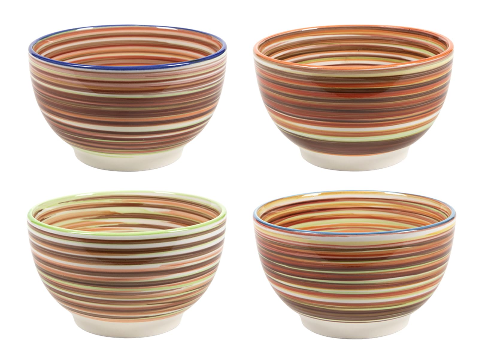 Bol Soupe 6 Bols En Céramique COM-FOUR 600ml - Blanc Pur Pour Petit-Déjeuner, Soupe, Dessert | Lave-Vaisselle & Micro-Ondes Bol Petit Déjeuner