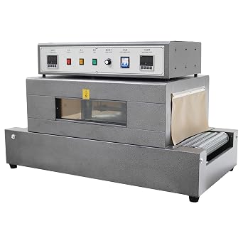 Industrial Shrink Wrap Machine Heat Shrink Packaging Machine Electric Tunnel Packaging Equipment for PVC/POF Mesh Conveyor220V 5.5kw
