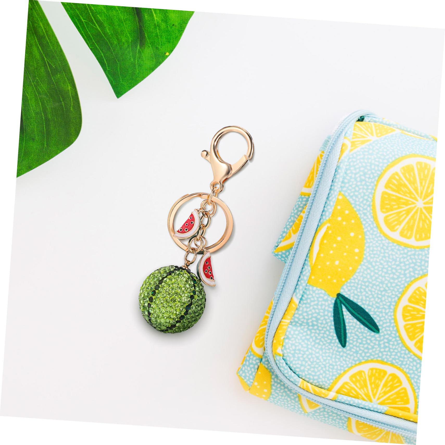FOMIYES portachiavi anguria Ciondolo Elegante semplice Spiaggia Accessori portachiavi di frutta Portachiavi estetici Keeychain decorativo Incantesimi di portachiavi Metallo