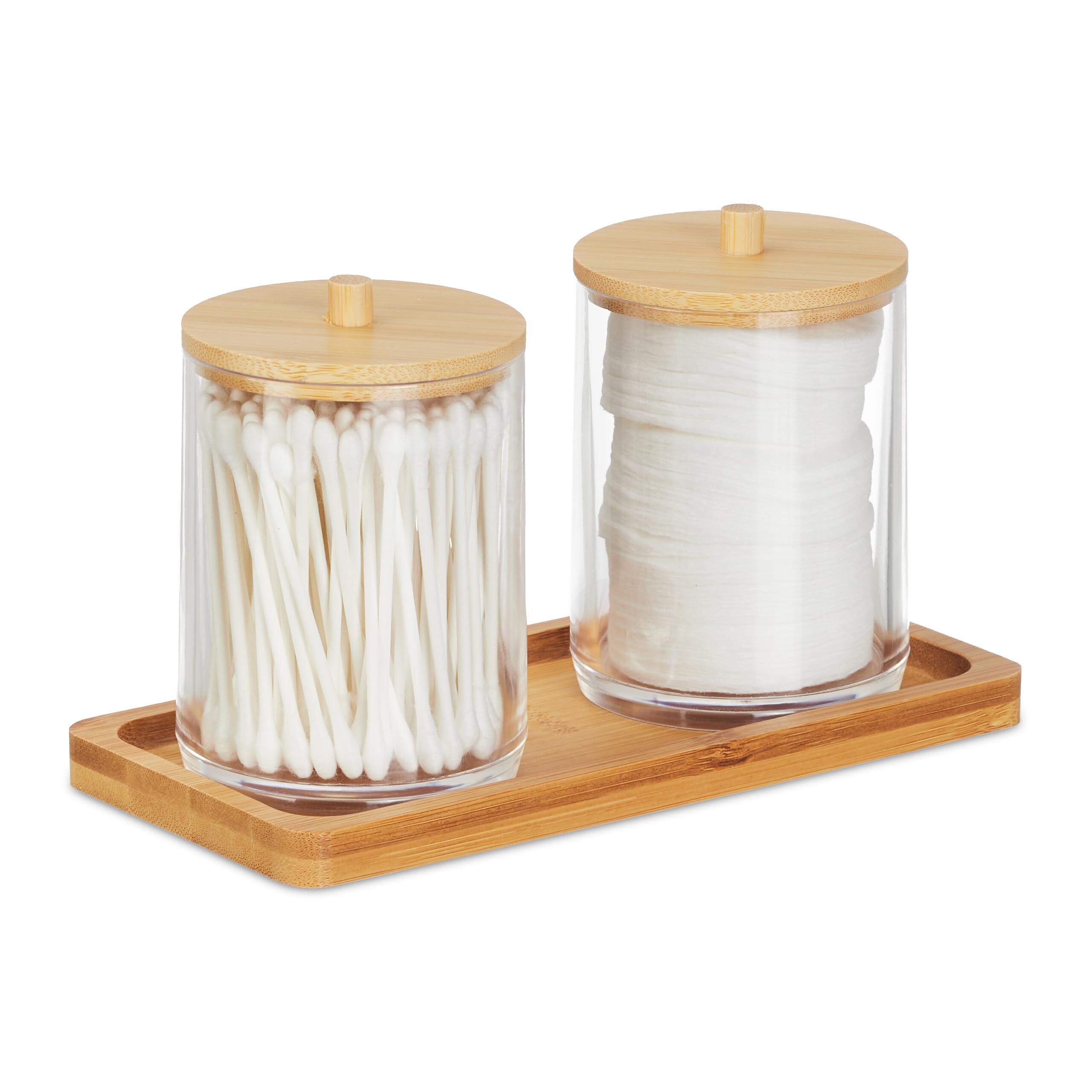 Porta Dischetti Struccanti SVOCK - Set 2 Pezzi, Organizzatore Bagno Trasparente - Foto 3