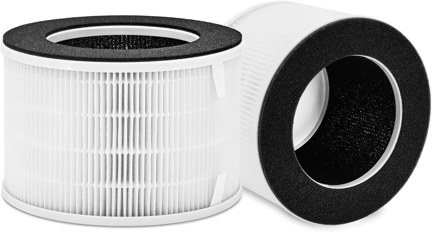 Filter Compatible with Homedics AP-H400 Air Purifier, 3 Stage Washable H13 Air Cleaner Filter,2Pack