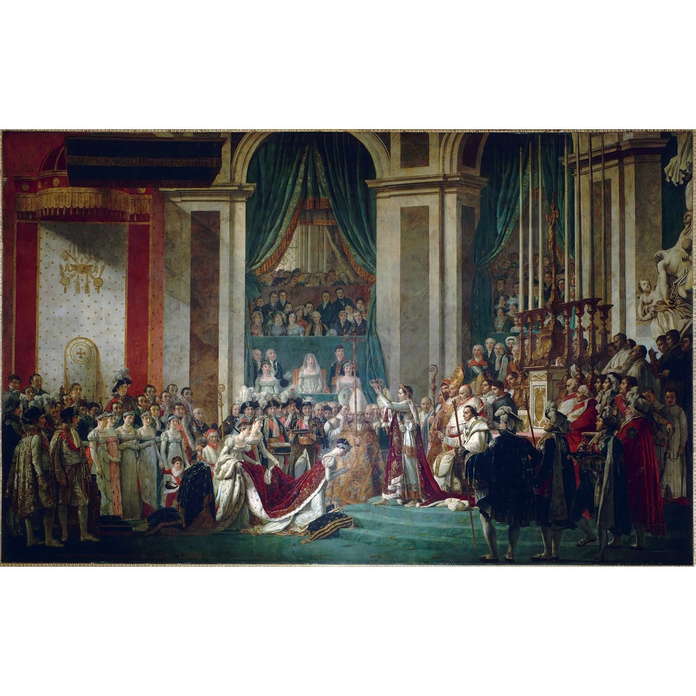 Impression giclée roulée de David Le Couronnement de Napoléon 76x101 cm - 2
