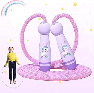 Long Skipping Rope, Adjustable Children's Skipping Rope, Long Skipping Rope Children, Length Adjustable Skipping Rope Children with, Length Adjustable Skipping Rope Children with Cartoon Wooden