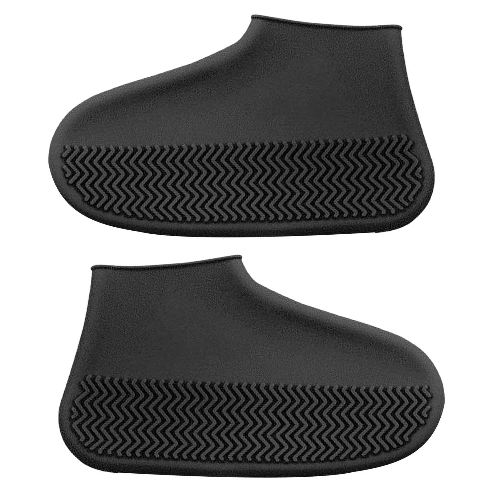 Teksome Silicone Rain Overshoes | Waterproof Shoe Covers | Rain Shoe Covers | Non-slip Silicone Shoe Covers | Shoe Protectors Overshoes Rain Galoshes for Kids Men and Women