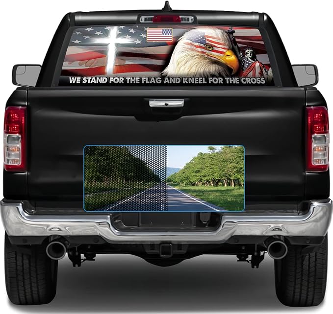 Amazon.com - Oasisdream Personalise American Flag Eagle Cross ...