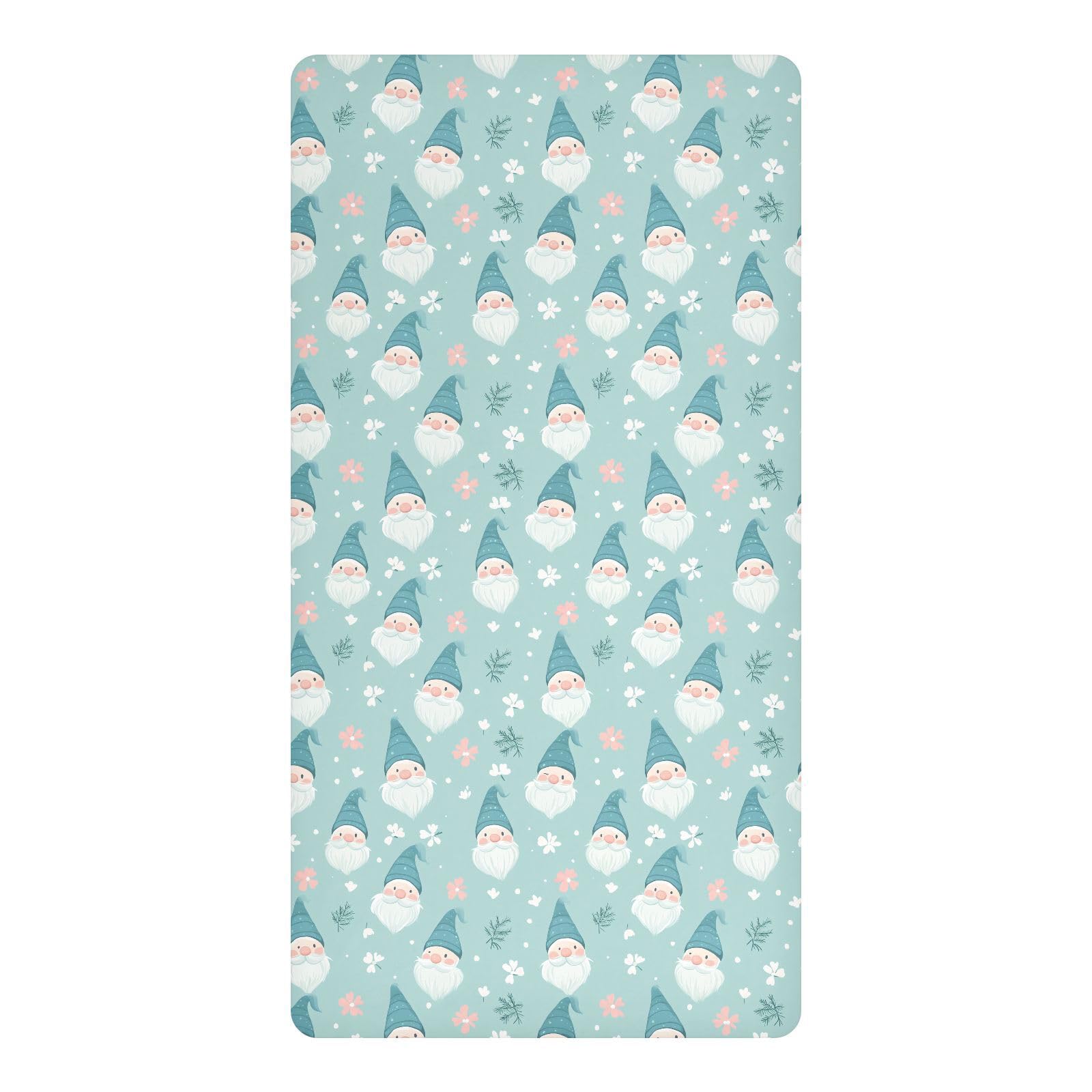 Literie imperméable bébé protège-matelas berceau lavable motif nain vert