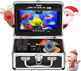 Eyoyo Portable 7in LCD Monitor Fish Finder Waterproof Underwater HD 1000TVL Fishing Camera 15m Cable 12 Pieces