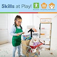 Vista 5 de Melissa & Doug - Carrito de compras con marco de metal resistente, Empaque estándar, Estándar