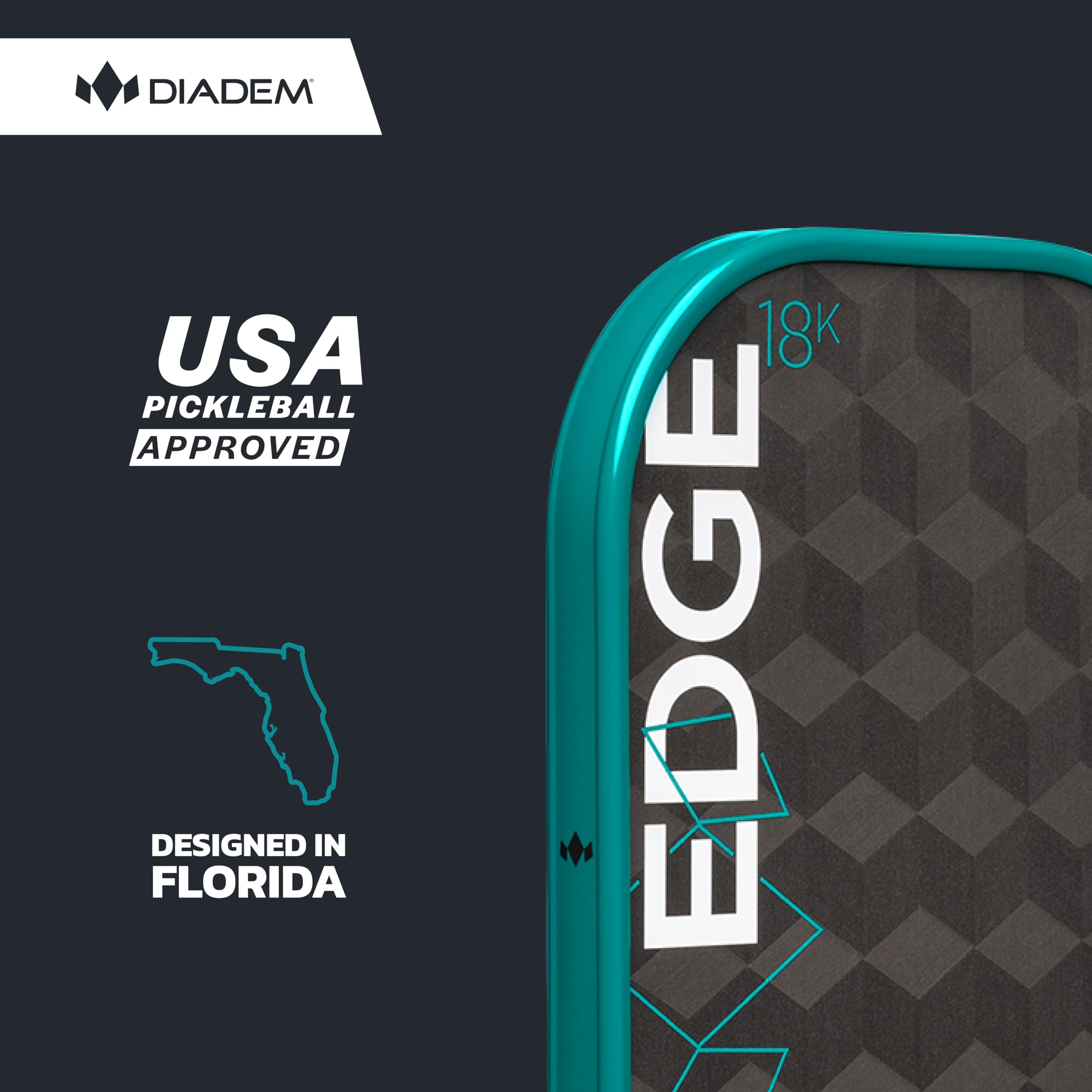 ピックルボールパドル Diadem Edge Carbon USAPA承認 EDGE 18K SPEED PRO - DIADEM | ピックルボール