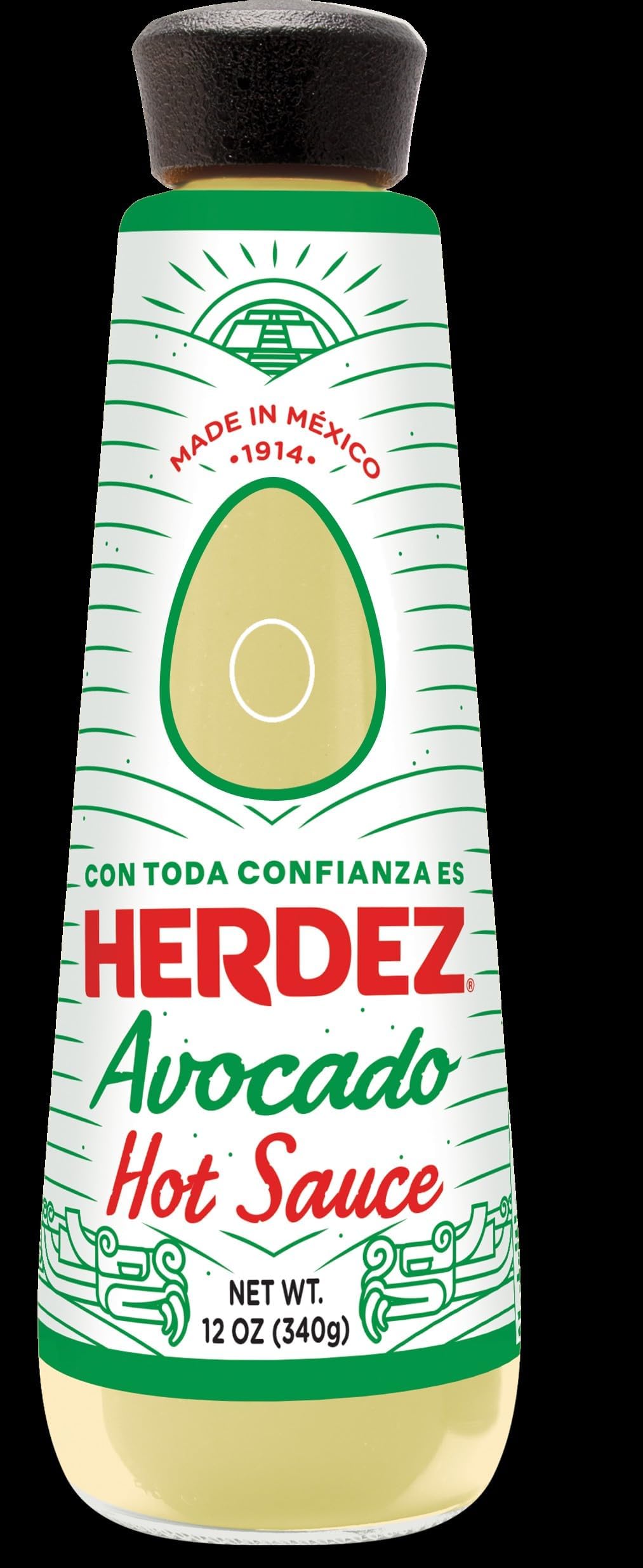 Herdez Avocado Hot Sauce, 12 Ounce