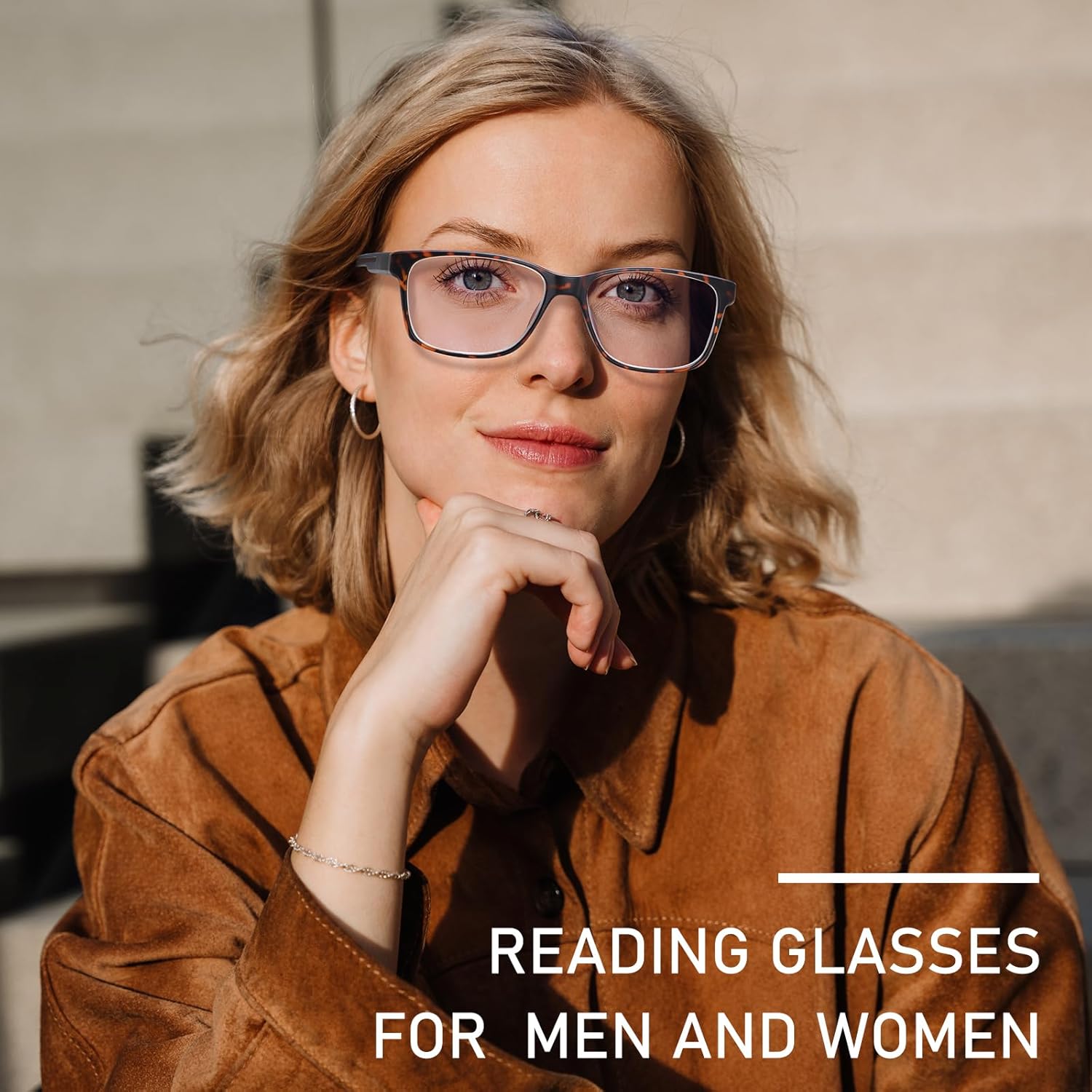 5 Pack Reading Glasses Men Blue Light Blocking Anti Eyestrain Square Computer Readers for Women Eyeglasses - Image 5