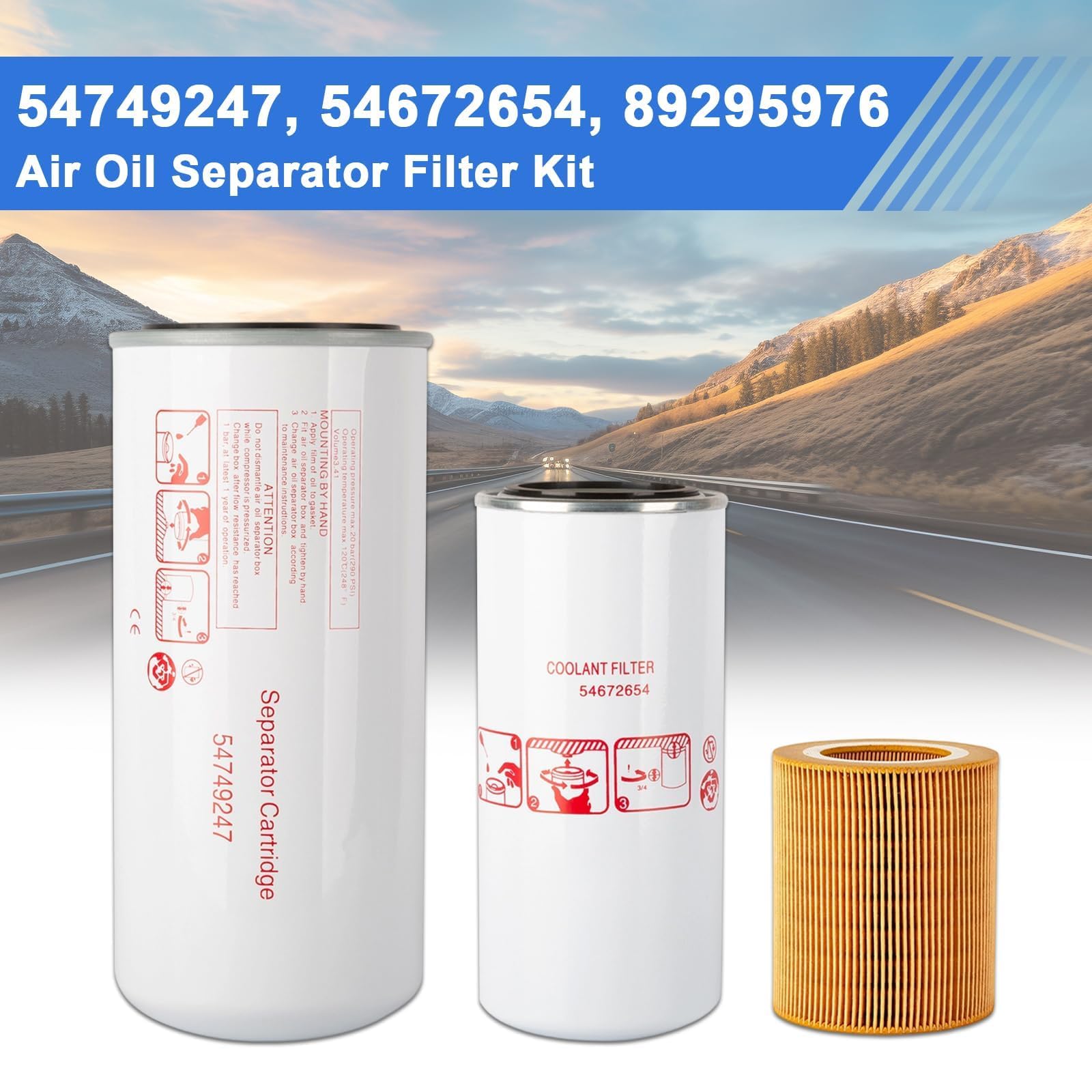 Amazon.com: GETOPAUTO 54749247 54672654 89295976 Air Oil Separator