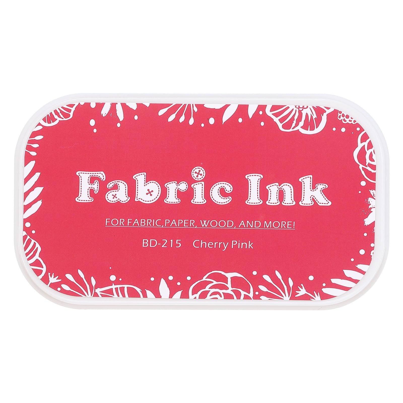 sourcing map Ink Pads for Stamps, 3.7x2.2 Inch Fabric Ink Pad for Cloth, Wood, Paper, Fingerprint, DIY Card Making, Pink