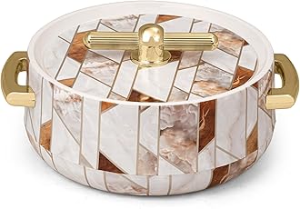 Elegance 1700ml Casserole|Advanced PU Insulation|Elegant Design Insulation|Keeps Food hot & Fresh for Long Hours|Chapati, Roti, Biryani and More (Ceramica White 1700)