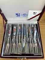 Amazon | 有田焼 館林源右衛門作 伊万里 六選 フォーク 6客