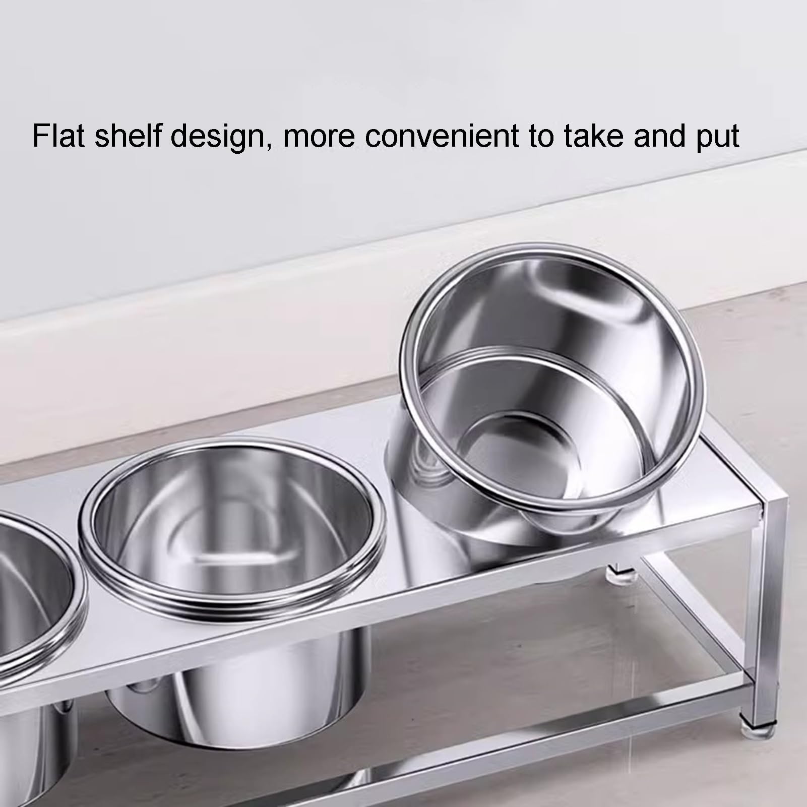 Juego de especias comercial, estantes de acero inoxidable para condimentos con sartenes y tapas, dispensador de especias para condimentos, ensalada, mermelada, ingredientes, recipiente de alimentos