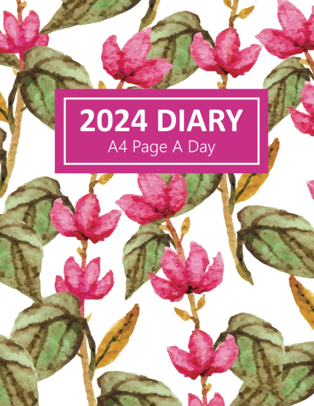 Buy 2024 Diary A4 Page A Day Daily Planner One Page Per Day To View