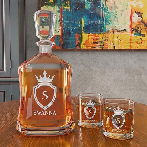 Miniatura 5 de Personalized Whiskey Decanter - Fathers Day Gifts for Dad, Husband, Him, Husband - Custom Whiskey Gifts for Dad - Father's Day Gift Idea - Whiskey,