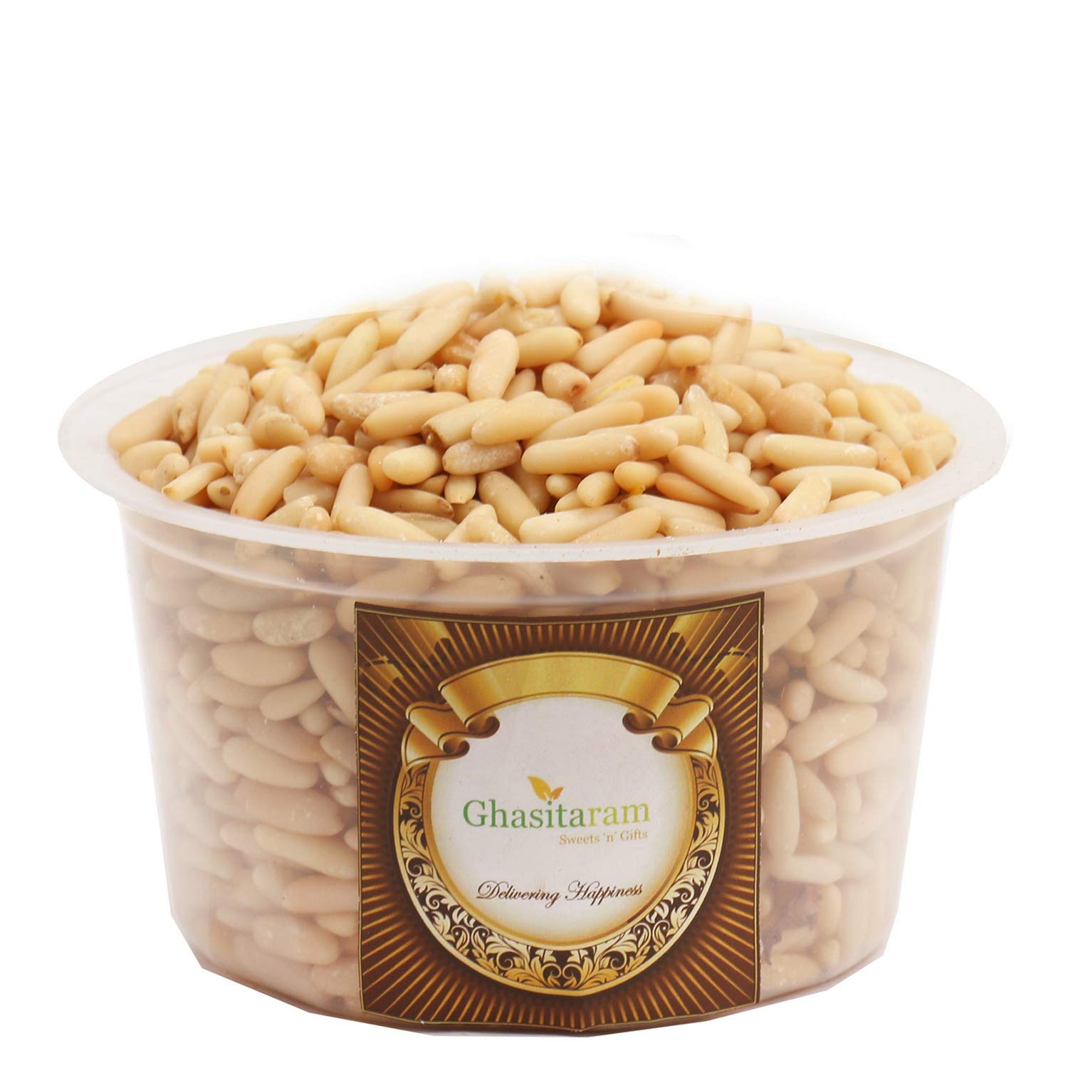 Ghasitaram Gifts Pine Nuts- Ghasitaram's Pine Nuts Without Shell (Chilgoza) 200 GMS