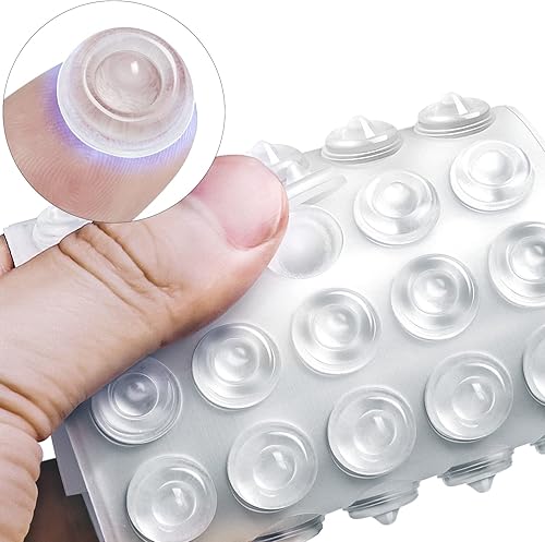 200 piezas de parachoques de goma transparente autoadhesivos, almohadillas suaves para puerta de gabinete, amortiguadores de sonido para cajones de