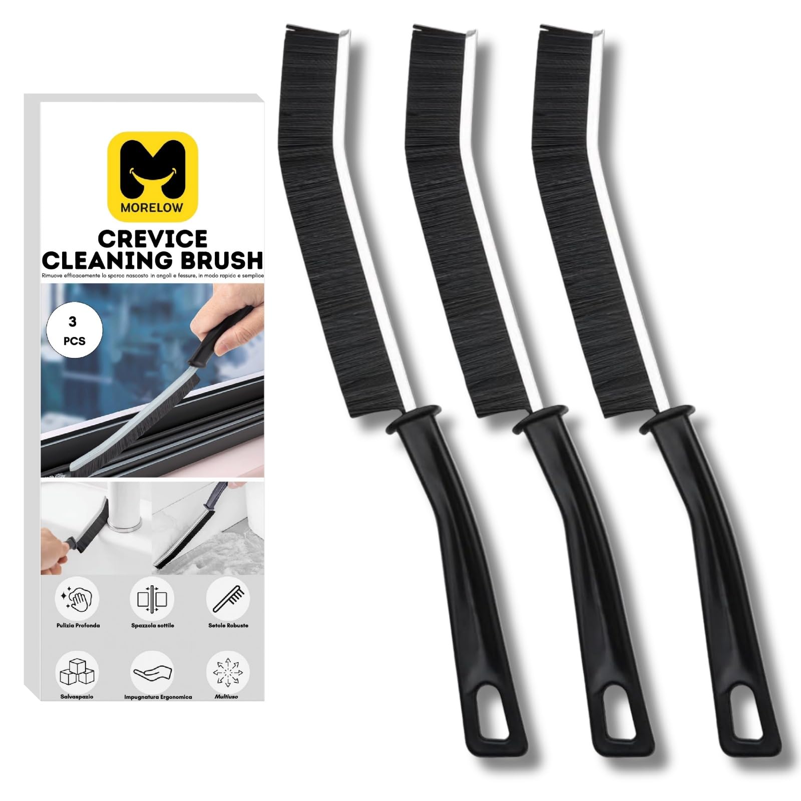 Kit Pulizia Multifunzione Set 6 Spazzole Per Pulizia Fessure