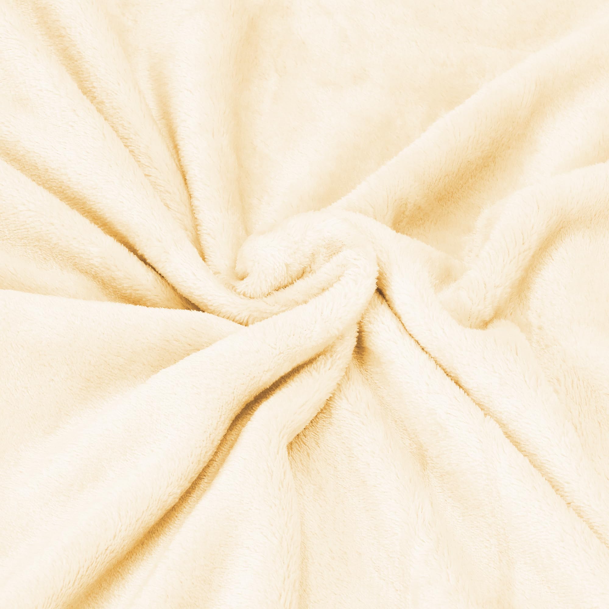 Copriletto in tessuto bianco 200 x 220 cm Coperta morbida e soffice