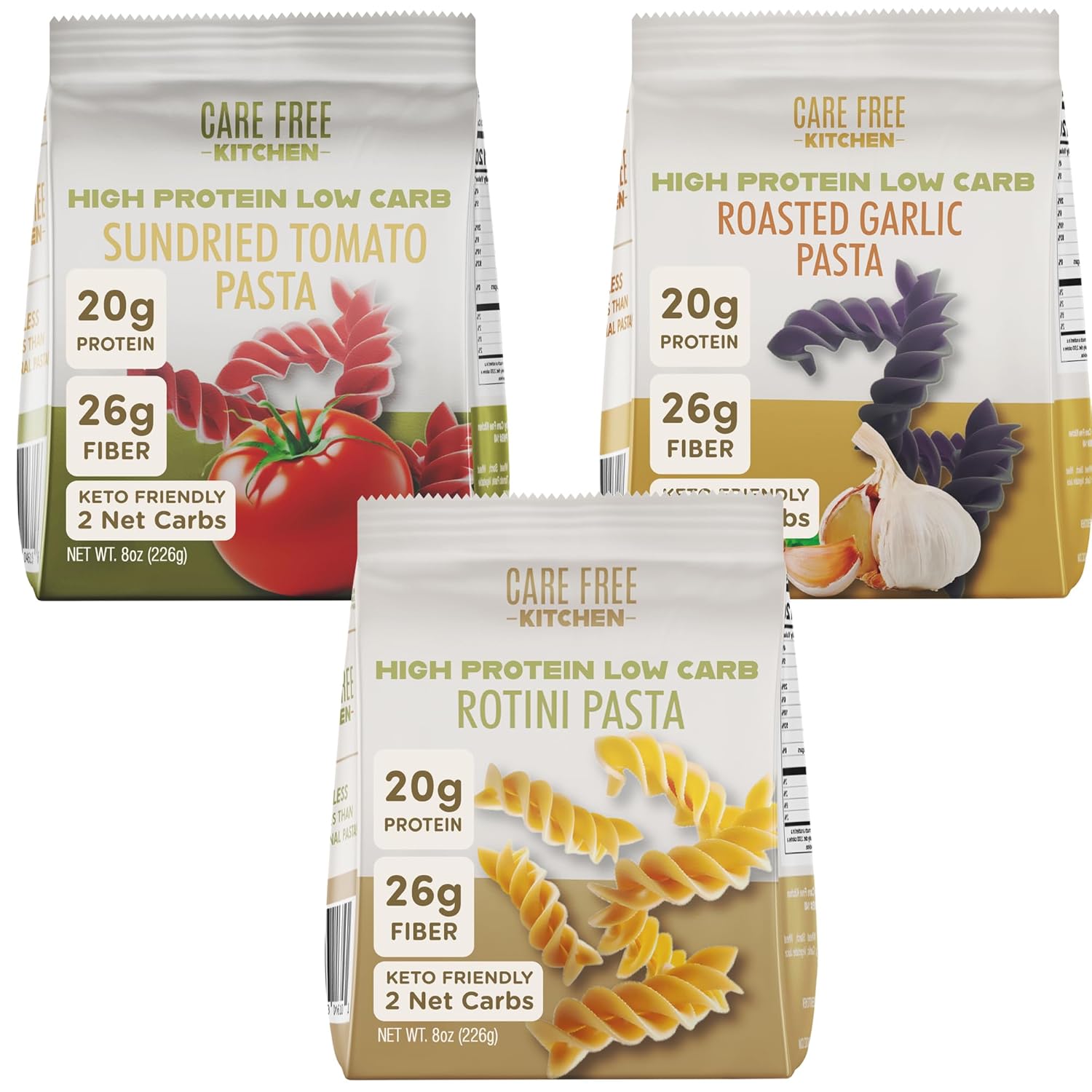 Care Free Kitchen Keto Rotini Variety 3-Pack