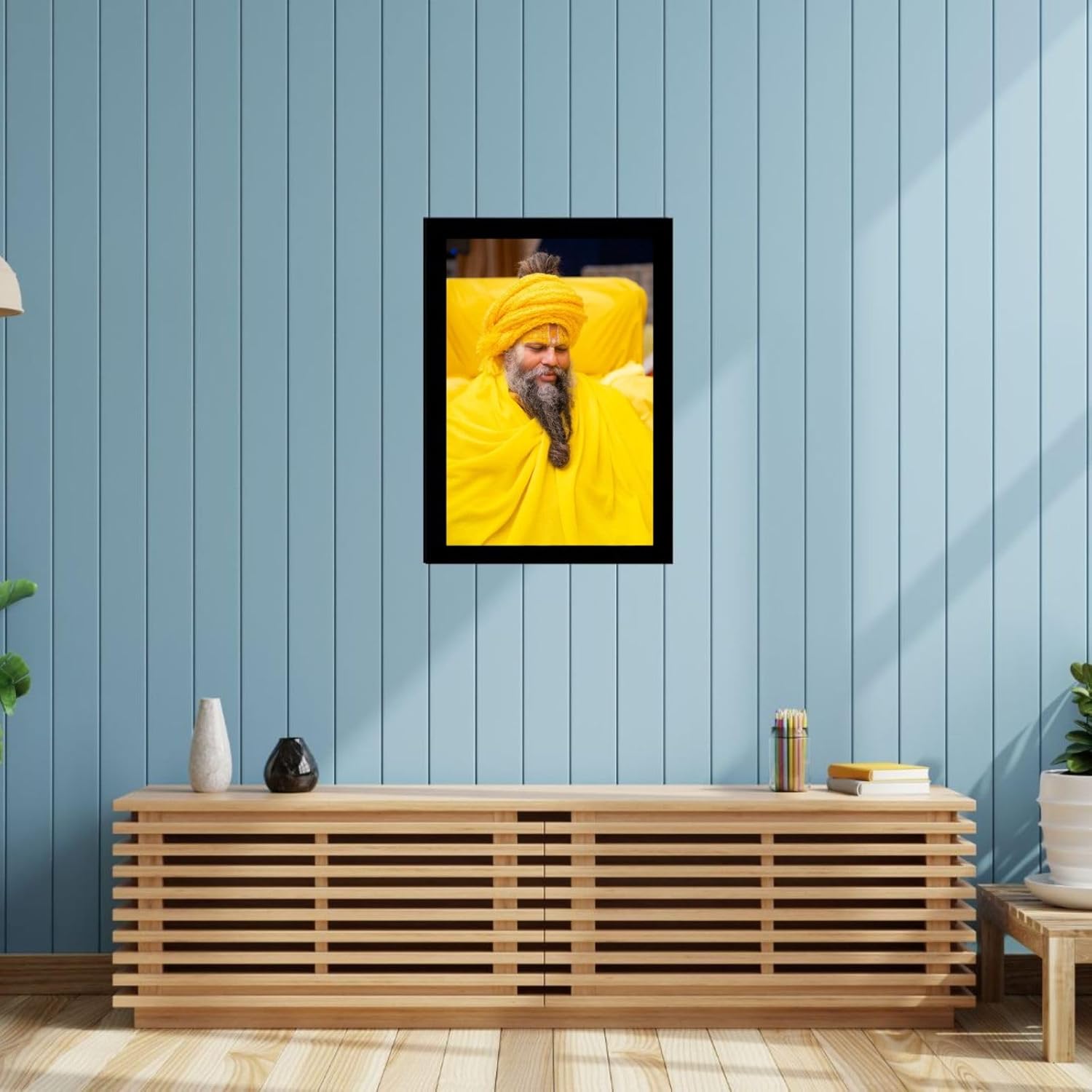 Great More Shri Premanand Govind Sharan Ji Maharaj Religious photo frame for mandir and wall decor size-8x10 inch-121