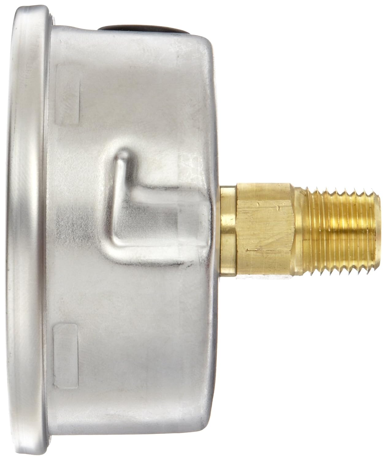 Pressure Gauge, 2.5" 304SS Case, Copper Alloy Internals, 5000 psi/kPa, 1/4 NPT Male Back Conn, Glycerin Filled