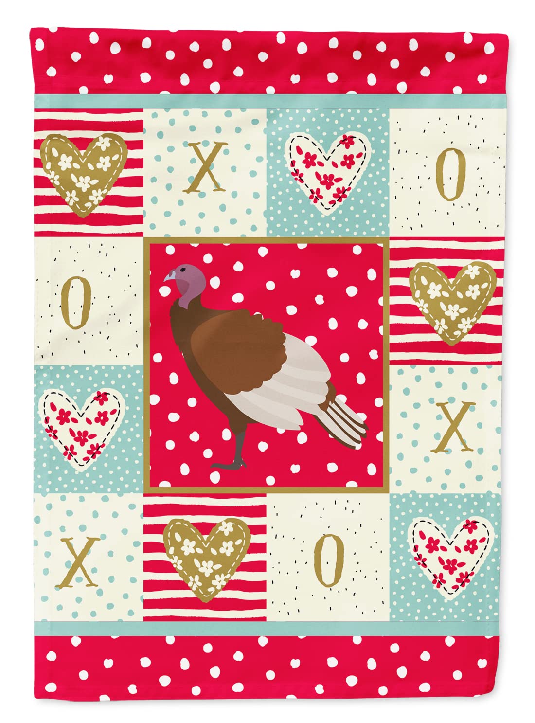 Drapeau de jardin Bourbon Rouge Turquie Poule Caroline's Treasures