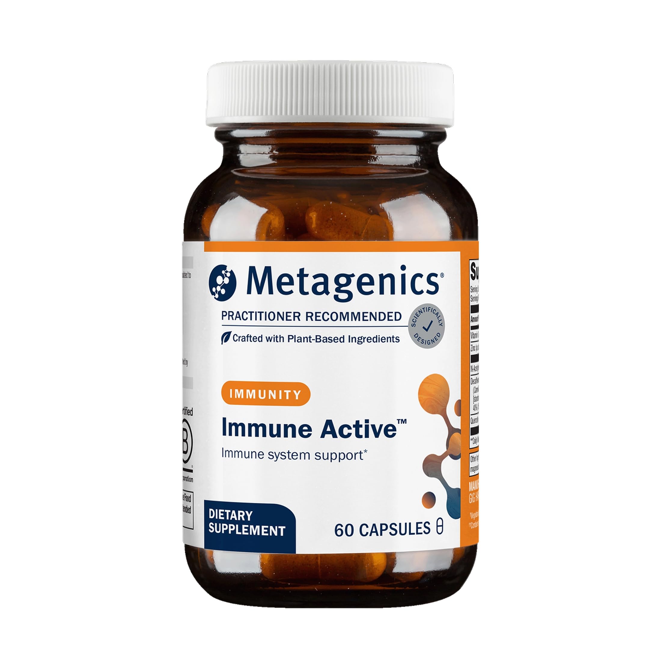 Metagenics Immune Active, Vitamin C and Zinc, 60 Capsules