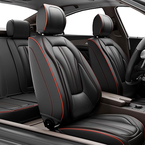 Miniatura 9 de 5 fundas H7 para asientos delanteros y traseros de automóvil, accesorios interiores de automóviles con piel de napa a prueba de agua para