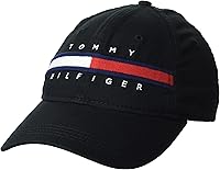 Tommy Hilfiger Men's Avery Cotton Baseball Cap - Adjustable Fit, Iconic Flag Logo, Breathable Everyday Style